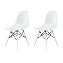 Conjunto com 2 Cadeiras para Sala de Jantar Eames Pp Dsw Inj Conjunto com 2 Cadeiras para Sala de Jantar Eames Pp Dsw Inj
