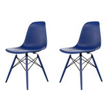 Conjunto com 2 Cadeiras para Sala de Jantar Eames Pp Dsw Inj Conjunto com 2 Cadeiras para Sala de Jantar Eames Pp Dsw Inj