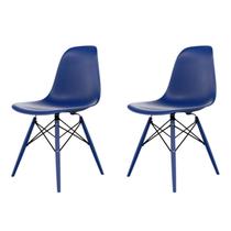 Conjunto com 2 Cadeiras para Sala de Jantar Eames Pp Dsw Inj Conjunto com 2 Cadeiras para Sala de Jantar Eames Pp Dsw Inj