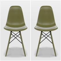 Conjunto com 2 Cadeiras para Sala de Jantar Eames Pp Dsw Inj Conjunto com 2 Cadeiras para Sala de Jantar Eames Pp Dsw Inj
