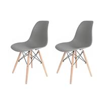 Conjunto com 2 Cadeiras para Sala de Jantar Eames Pp Dsw