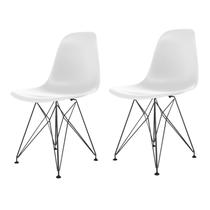 Conjunto com 2 Cadeiras para Sala de Jantar Eames Pp Eiffel
