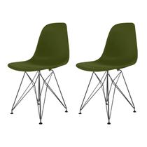 Conjunto com 2 Cadeiras para Sala de Jantar Eames Pp Eiffel