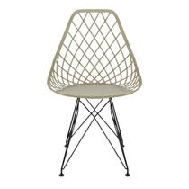 Conjunto com 2 Cadeiras para Sala de Jantar Kayla Eiffel Bege/Fendi
