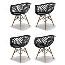 Conjunto com 2 Cadeiras Web DSW Preto