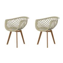 Conjunto com 2 Cadeiras Web Wood Fendi - Emporio Tiffany
