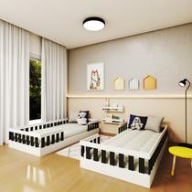 Conjunto com 2 Camas Infantil Montessoriana Solteiro Cori Yescasa