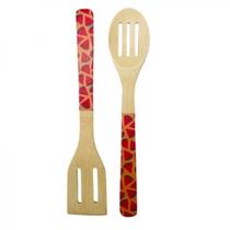 Conjunto com 2 Espatulas de Bambu Frutas - Casual Home