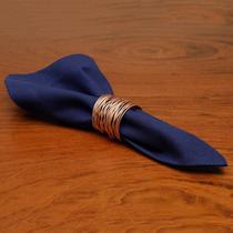 CONJUNTO COM 2 GUARDANAPOS ALGODÃO AZUL ESCURO 40x40CM ROYAL DECOR