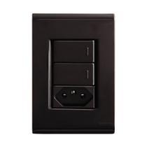 Conjunto Com 2 Interruptores 4x2 E 1 Tomada Liz Tramontina - Tramontina Sul