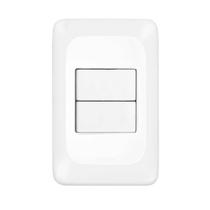 Conjunto com 2 Interruptores Simples, 10 A, Lgx101, 4x2, Pial POP