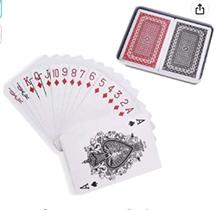 Conjunto com 2 Jogos de Cartas de Baralho - Praticasa