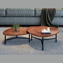 Conjunto com 2 Mesas de Centro Folha