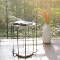 Conjunto com 2 Mesas Laterais Redonda Conjunto com 2 Mesas Laterais Redonda