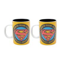 Conjunto Com 2 Mini Canecas Superman Para Café Urban