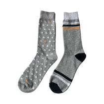 Conjunto com 2 Pares de Meias Estampadas Cinza 39-44 - Basic+