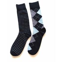 Conjunto com 2 pares de meias masculino 39-44 basic +
