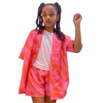 Conjunto com 2 Peças Estampa Groovy Rosa Conjunto com 2 Peças Estampa Groovy Rosa