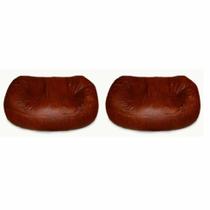 Conjunto com 2 Puffs Big Casal Café Conjunto com 2 Puffs Big Casal Café