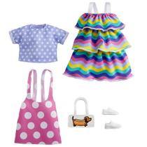 Conjunto com 2 Roupas e Acessórios para Barbie (3-8 anos)