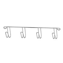 Conjunto com 2 suportes toalha 04 ganchos cromado arthi Conjunto com 2 suportes toalha 04 ganchos cromado arthi