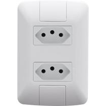 Conjunto com 2 Tomadas 2P+T 10 Ampères 250 Volts - 57241065 - TRAMONTINA