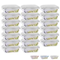 Conjunto Com 20 Pote Vidro Hermético 370ml Marmita Fitness Conjunto Com 20 Pote Vidro Hermético 370ml Marmita Fitness