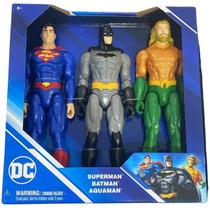 Conjunto com 3 Bonecos Herois DC de 24CM Batman SUNNY