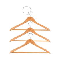 Conjunto Com 3 Cabides De Madeira - Rede Bazar e Cia