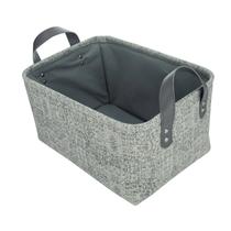 Conjunto com 3 Cestas Organizadoras com Alça Cinza 60938 Conjunto com 3 Cestas Organizadoras com Alça Cinza 60938