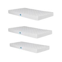 Conjunto com 3 Colchões 2 Solteiro e 1 Solteiro Auxiliar D23 Nuvem Casatema MadeiraOriginals Branco Conjunto com 3 Colchões 2 Solteiro e 1 Solteiro Auxiliar D23 Nuvem Casatema MadeiraOriginals Branco