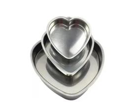 Conjunto Com 3 Forma De Coração Assadeira Em Alumínio Anti-mancha Tamanho P, M e G