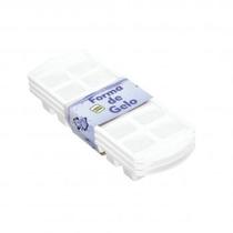 Conjunto Com 3 Formas De Gelo Com 12 Cavidades Branca