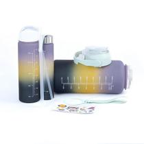 Conjunto com 3 Garrafas Verde Claro Fresh Time