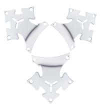 Conjunto Com 3 Garras Branca P/ Ventilador Teto Venti-Delta