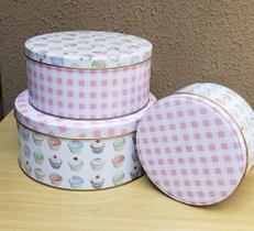 Conjunto com 3 latas