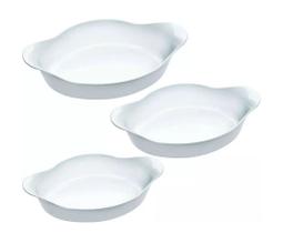 Conjunto com 3 Marinex Opaline em Vidro Temperado 1,4L/1L e 0,6L - Marinex