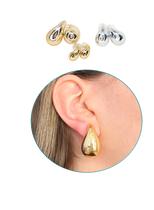 Conjunto com 3 Pares de Brinco Gota