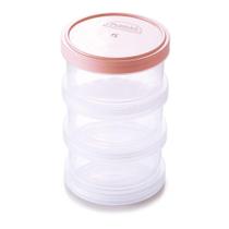 Conjunto com 3 Potes Organizadores Rosca 220Ml