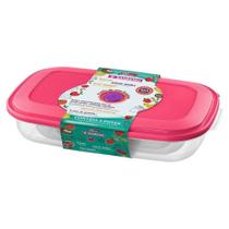 Conjunto Com 3 Potes Retangular De Plástico Sanremo Conjunto Com 3 Potes Retangular De Plástico Sanremo