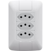 Conjunto com 3 Tomadas 2P+T 10 Amperes / 250 Volts Aria - 57241076 - TRAMONTINA