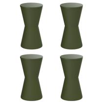 Conjunto com 4 Banquetas Dub Verde/Alecrim Conjunto com 4 Banquetas Dub Verde/Alecrim