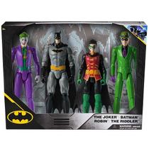 Conjunto com 4 Bonecos Herois e Viloes da DC de 24CM SUNNY