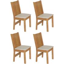 Conjunto Com 4 Cadeiras Elane - Café Demolição - Bagum Bege - Moveis Sao Carlos Conjunto Com 4 Cadeiras Elane - Café Demolição - Bagum Bege - Moveis Sao Carlos