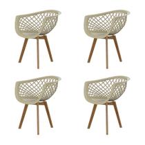 Conjunto com 4 Cadeiras Web Wood Fendi - Emporio Tiffany