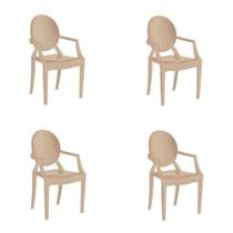 Conjunto com 4 Cadeiras Wind Plus Capuccino Conjunto com 4 Cadeiras Wind Plus Capuccino