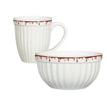 Conjunto com 4 Canecas e 4 Tigelas Itália Páscoa Conjunto com 4 Canecas e 4 Tigelas Itália Páscoa