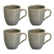 Conjunto Com 4 Canecas Orgânico Green Granite 273ml Porto Brasil Conjunto Com 4 Canecas Orgânico Green Granite 273ml Porto Brasil