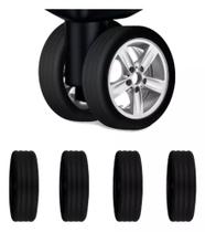 Conjunto Com 4 Capinhas De Silicone Para Rodinhas De Mala Conjunto Com 4 Capinhas De Silicone Para Rodinhas De Mala