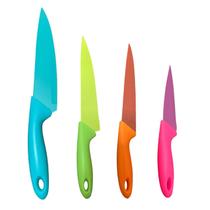 Conjunto com 4 Facas Inox Color Conjunto com 4 Facas Inox Color